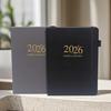 2026 Planner A5 Notebook 144 Sheets Hardcover Daily Journal Calendar Multifunctional Work-Life Balance Schedule for Travel College Home