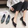 Fashion Office Shoes for Women Pointed Toe Chunky Heels with Medium Woman Pumps Block Heel Elegant Dress Young Korean Style Y2k Spring
