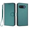 For Google Pixel 9a Leather Case Wallet Stand Phone Cover with Wrist Strap