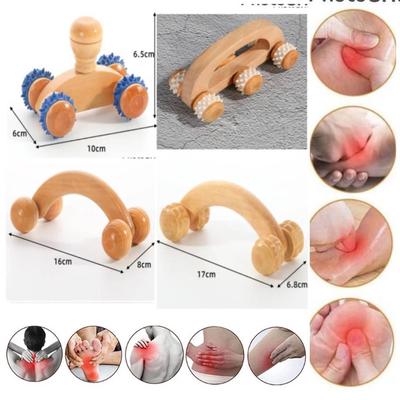 Rolo de massagem de madeira Relaxamento muscular Alívio da dor Corpo Costas Perna Pé Ombro Pescoço Ferramenta Spa Ferramentas de cuidados com a saúde Gua Sha