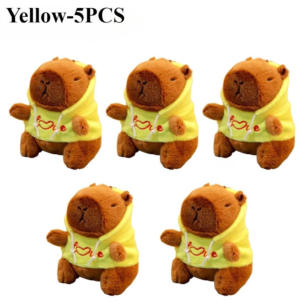 1-10PCS Cute Capybara Plush Pendant Water Dolphin Plush Toy Keychain Bag Pendant Children's Birthday Gift Holiday Party Favours