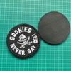 GOONIES NEVER SAY DIE Funny Meme Tactical Velcros Patch Hook & Loop - Military Embroidered Badge for Molle Backpack