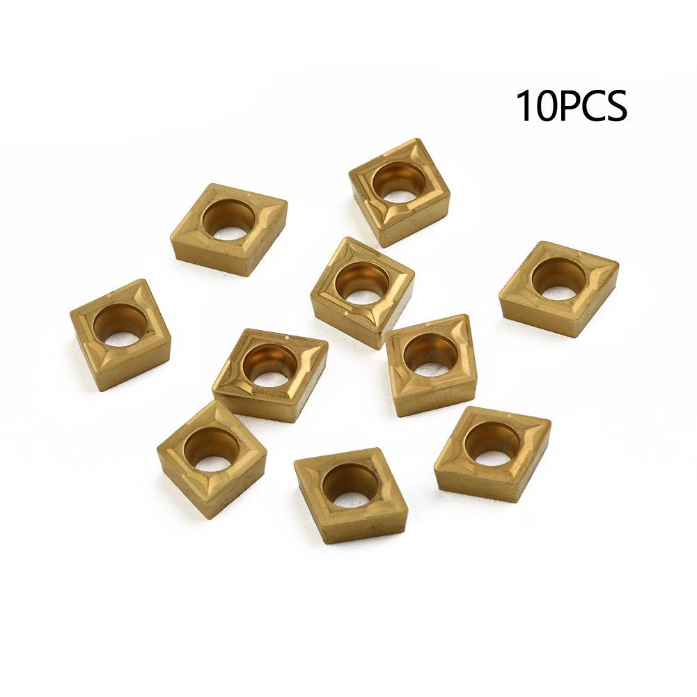 10pcs Carbide Inserts CCMT060204-HM YBC251 For Turning Tool Industrial
