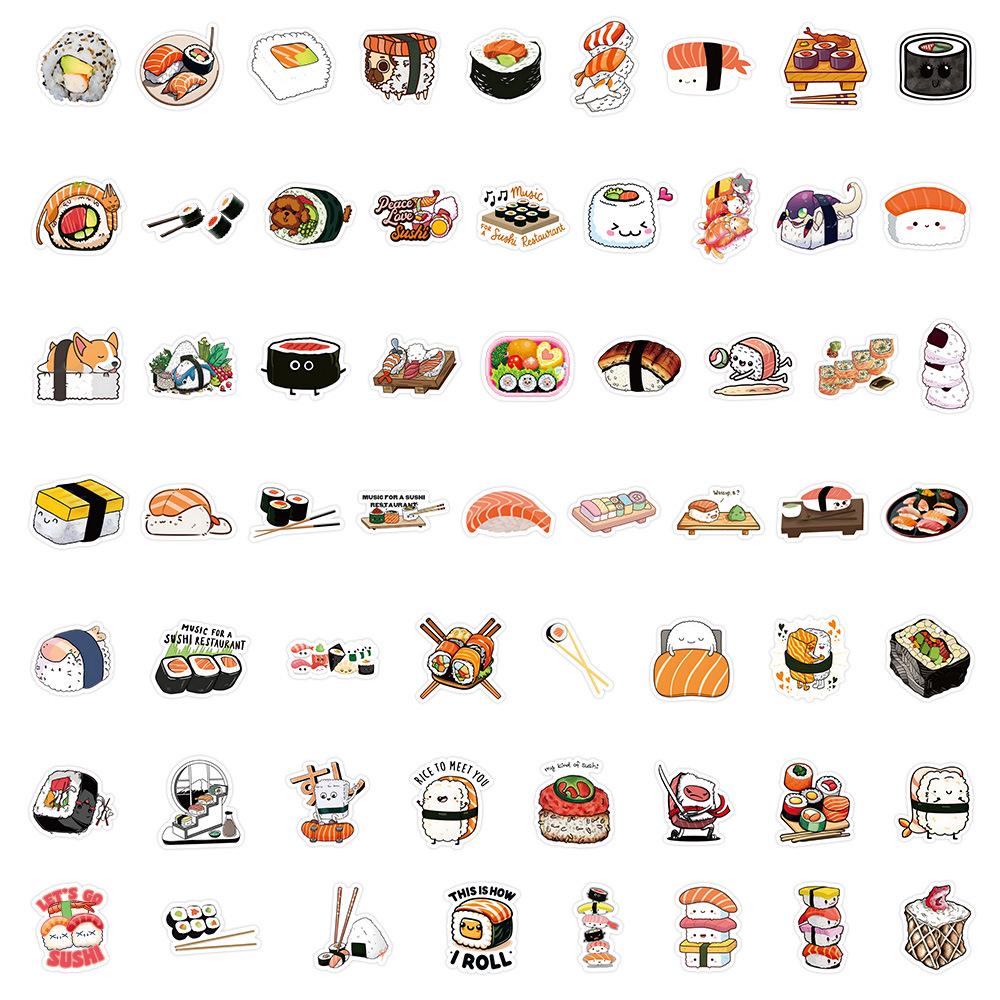 Realistisches Lebensmittel-Sticker-Set (60/100 Blatt) – Wasserdichte Gourmet-Snack-Aufkleber zur DIY-Rezeptdekoration