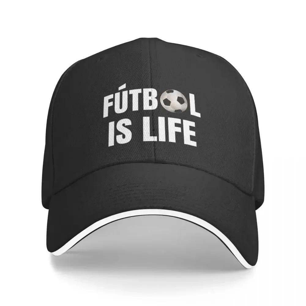 Futbol Is Life Soccer Lover Football Fan Cap Fashion Casual Baseball Caps Adjustable Hat Hip Hop Summer Unisex Baseball Hat