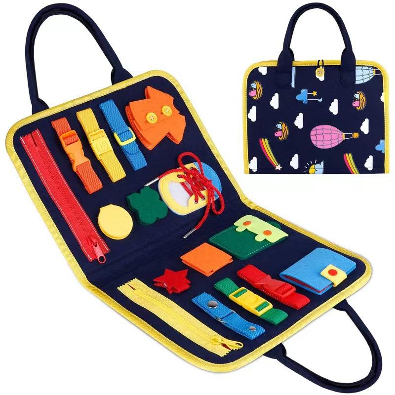 Felt Learning Early Education Board Felt Children Diy Busy Board Montessori Children'S Puzzle Teaching Dress And Tie Shoelaces