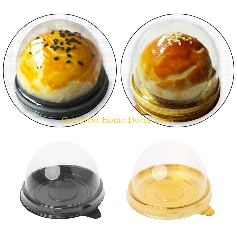 92MF 50g Runde Mondkuchen-Schalen Mondkuchen-Verpackungsbox Behälterhalter 50 Stück