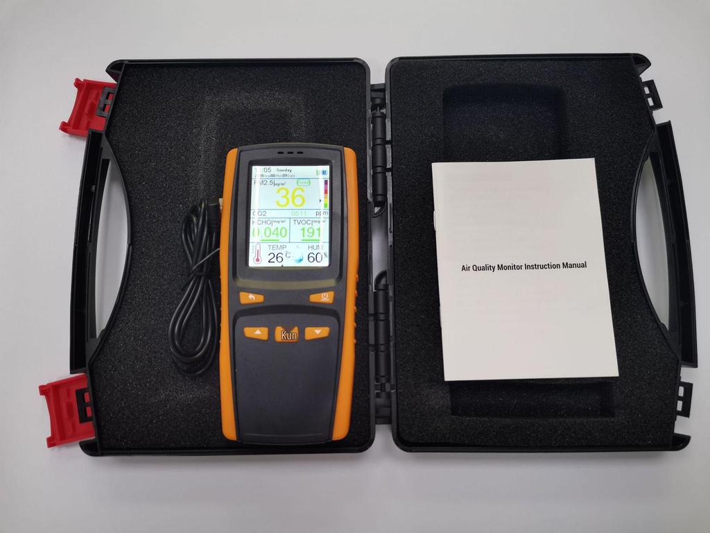 Formaldehyde, CO2, PM2.5 Detector & Thermohygrometer