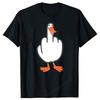 DUCK YOU Tricou cu amprentă de deget mijlociu Bărbați Mânecă Scurtă Gât Rotund Tricou Larg Vară Femei Unisex Tricou Topuri Camisetas