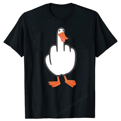 DUCK YOU Δακτυλικό Αποτύπωμα Μεσαίου Δακτύλου Μπλουζάκι Ανδρικό Κοντομάνικο Λαιμόκοψη Χαλαρό Μπλουζάκι Καλοκαιρινό Γυναικείο Unisex Μπλουζάκι Μπλούζες Camisetas