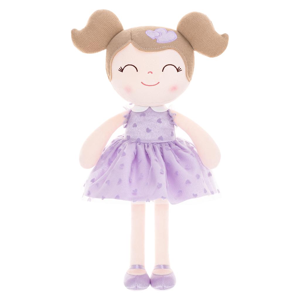 Plush Spring Girl flocking Baby Girls Gift Plush Dolls Christmas Gifts Ideas Birthday Gifts Doll Purple