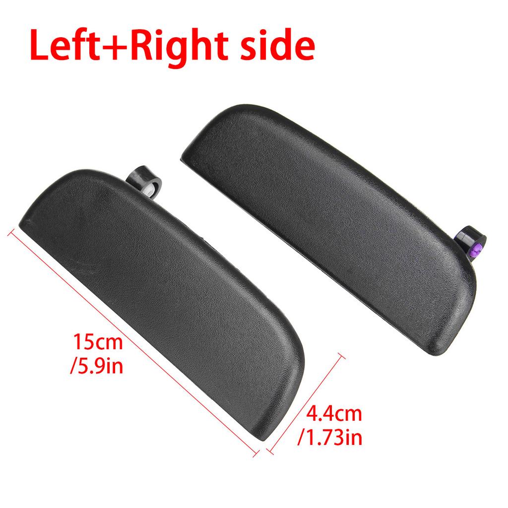 Pasuje do samochodu Suzuki New Alto, klamki zewnętrznej drzwi przednich i tylnych 15 cm *4,4 cm, czarna klamka zewnętrzna