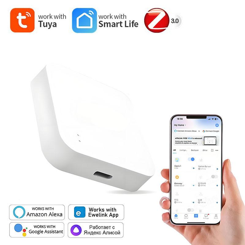 Tuya Multi Mode ZigBee Bluetooth Gateway Hub Wireless Smart Home Appliances Remote Controller Bridge Support Alexa Google Home