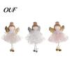 Angel Doll Christmas Tree Ornaments Ornaments, Cute Plush Pendant with Small Gift Box Hanging Accessories Bell for Tree, Holiday Home Party