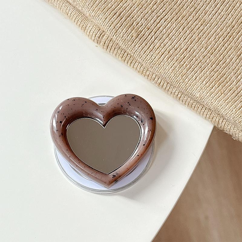Simple Mirror Mobile Phone Magnetic Suction Is Suitable For Magsafe Desktop Airbag Bracket Telescopic Women'S Makeup Mirror