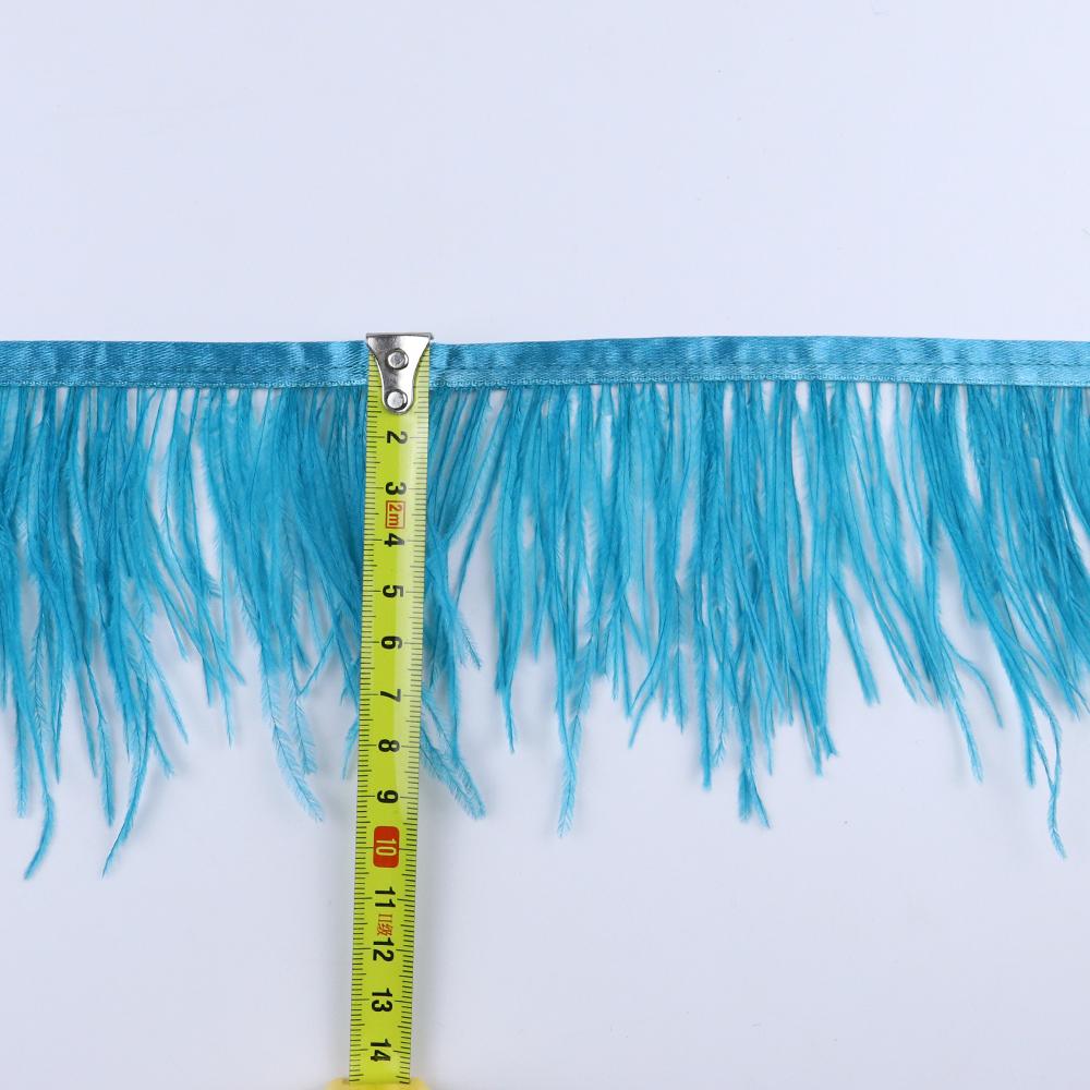 Feather8-10cm Light Purple Ostrich Feather Trims 1m 5m 10m for Crafts High Quality Plume Fringe Cosplay Festivals Clothing Ribbon Decor