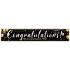 Festive Look Academic Achievement Banner Congratulations Sign Graduation Party Decor for Academic Celebration Photo Backdrop