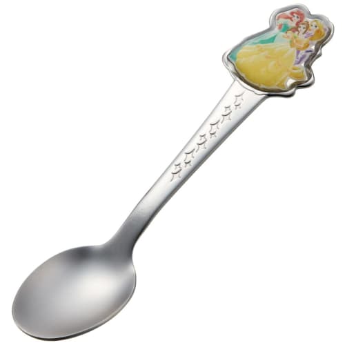 Skater Stainless Steel Die-Cut Spoon for Kids, 3D Design, Disney Princess Design (DSS1C-A)