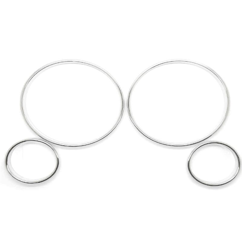 A65P-Car Speedometer Cover Bezel Trim Dashboard Gauge Ring Set For BMW E39 5 Series E38 7 Series E53 X5