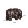 1/2 PCS Carved Fairy Garden Home Decor Miniature Craft Elephant Statue Natural Wood Animal Figurines