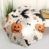1pc Halloween Pumpkins Automatic Open/Close Umbrella with One Touch Button, Compact Folding Canopy, Sturdy 8 Rib Windproof Design   Lightweight  09