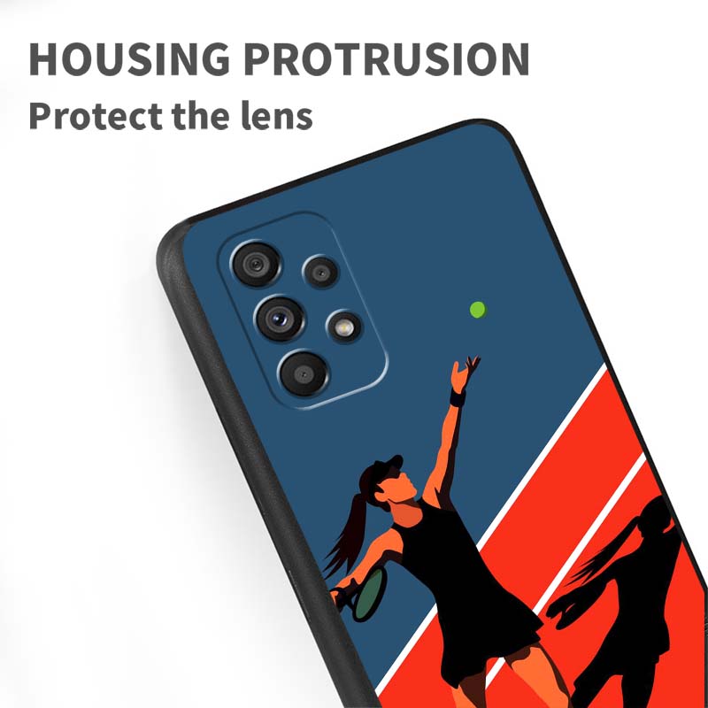 Sports style pattern For Samsung A41 A35 A34 A33 A32 A25 A24 A23 A21s A06 A05 A04 A03 Note 10 20 Ultra 5G Black Case