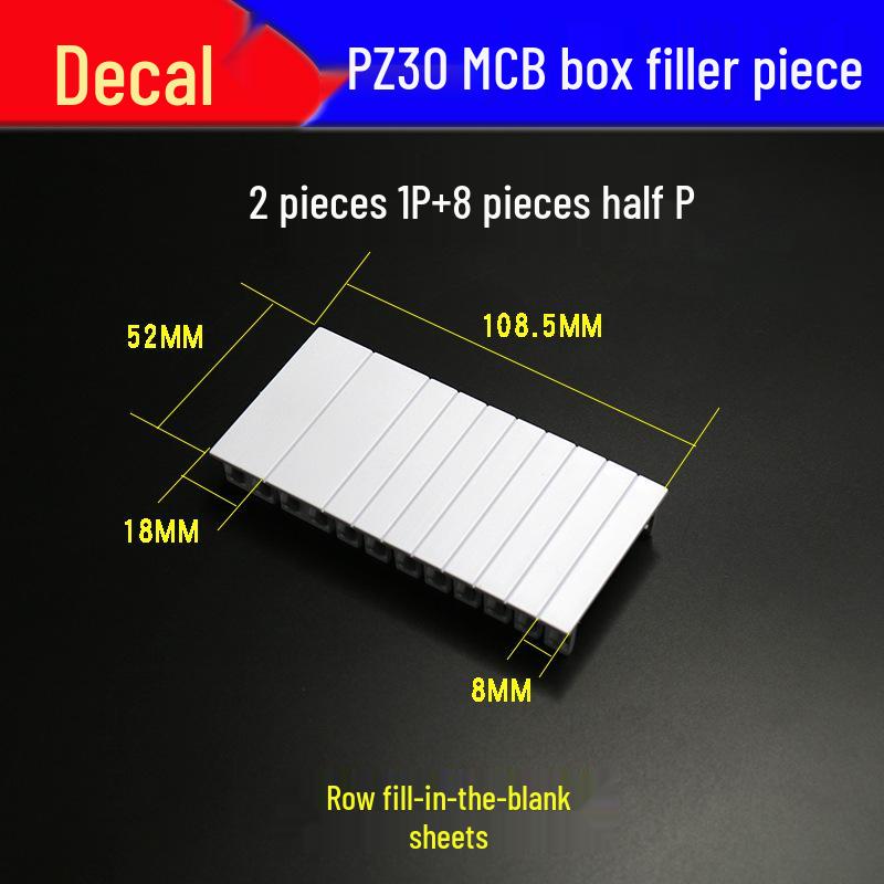 PZ30 Outdoor Waterproof Distribution Box with 5/9 Circuits, MCB, and RCD DZ47-63 Circuit Breaker