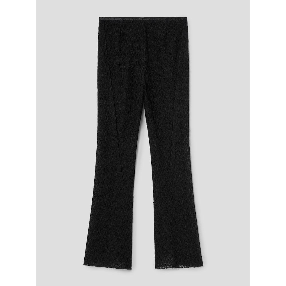 Anggae Lace Line Pants Black