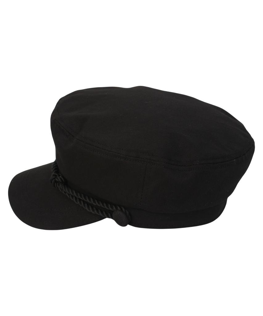 Yunibeosyeolkemiseuteuli Rope Solid Black Marine Cap
