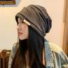 Gorro Holgado para Mujer Talla S Cálido Casual Grande para la Cabeza Gorro de Invierno