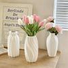 White Ceramic Vase Decorative Vase Decoration Home Ins Vase Fot Flowers Desk Accessories Home Decor Office Accessories