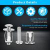 BHBL 40 Pcs Hollow Door Anchors and Screws, Hollow Metal Cavity Fixing Core Door Anchors for 0-5mm Door Hollow Wall Sheet