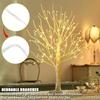 1 Stück 144 LEDs DIY Birkenbaumlichter, USB-betriebene Tischlampe, Dekorative Innen- und Außenbeleuchtung für Hochzeit, Weihnachten und Thanksgiving