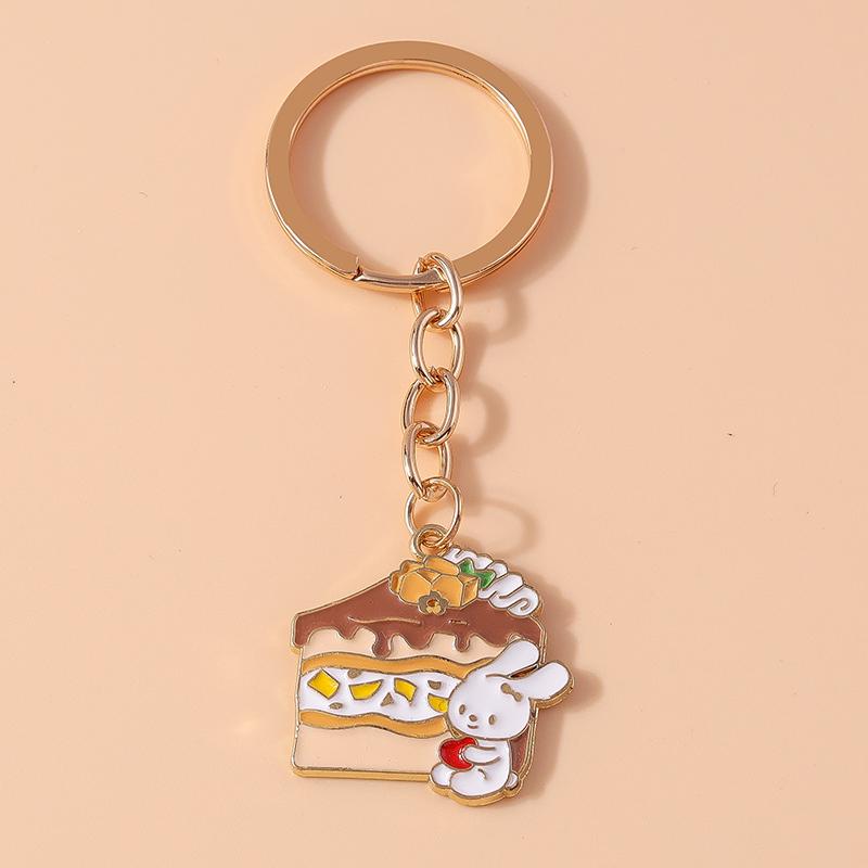

Cute Enamel Carrot Rabbit Keychain Cartoon Animal Key Ring for Women Girl Handbag Pendant DIY Handmade Jewelry Gift