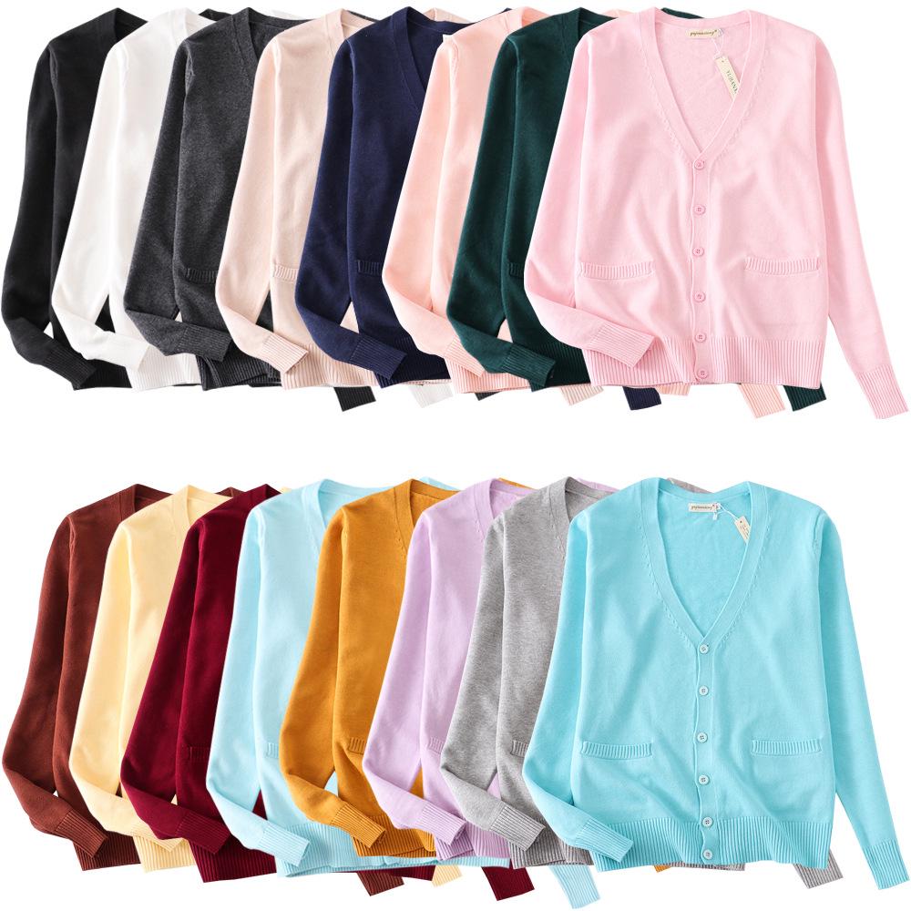 Japanese JK Style Soft Knit Cardigan Sweater for Students