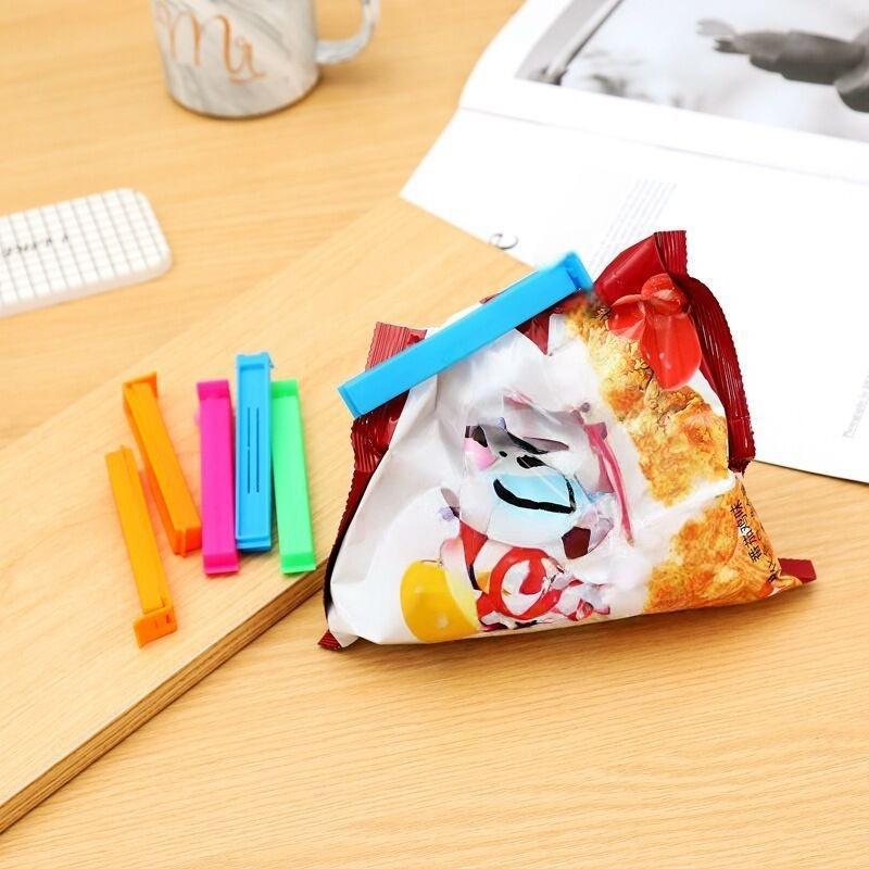Cute Candy Color Plastic Sealing Clips Creative Snack Bag Sealer Clamp Multifunctional Food Storage Clip Tea Bags Accessory