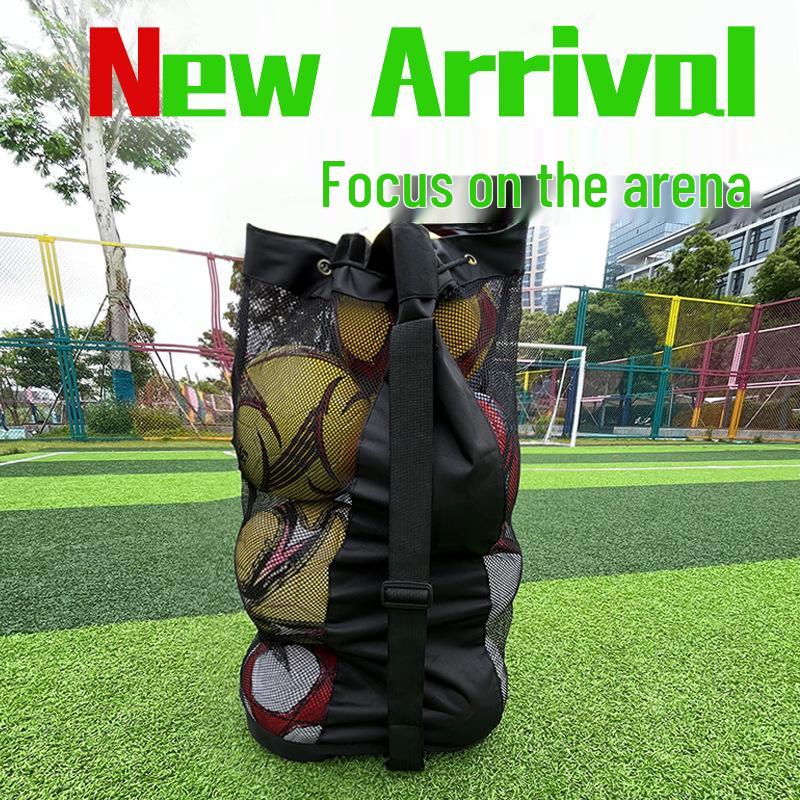 Large Capacity Mesh Bag for Sports Equipment: Football, Basketball & Volleyball Storage