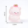 1 Set Cute Car Ornaments Cartoon Resin Piggy Model Car Center Console Decoration Auto Interior Dashboard Accessories