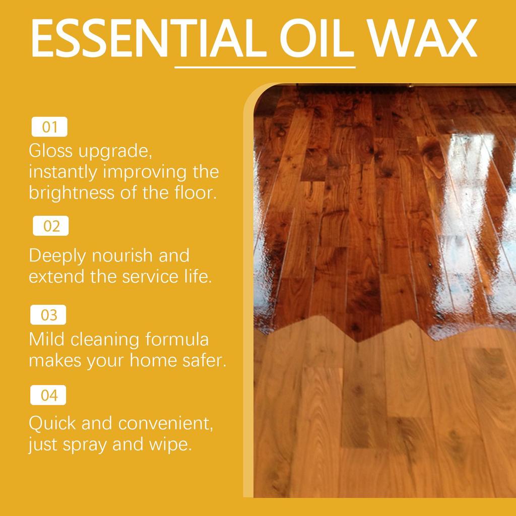 Wood Polish Beeswax Spray - Furniture Care & Color Protection - Nourishing & Anti-Cracking Wood Treatment