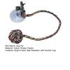 Dog Rope Ball Toy Colorful Rope Knot Dog Ball Chew Toy with Suction Cup Puppy Teething Toy for Dogs Tug-of-War Dental Care