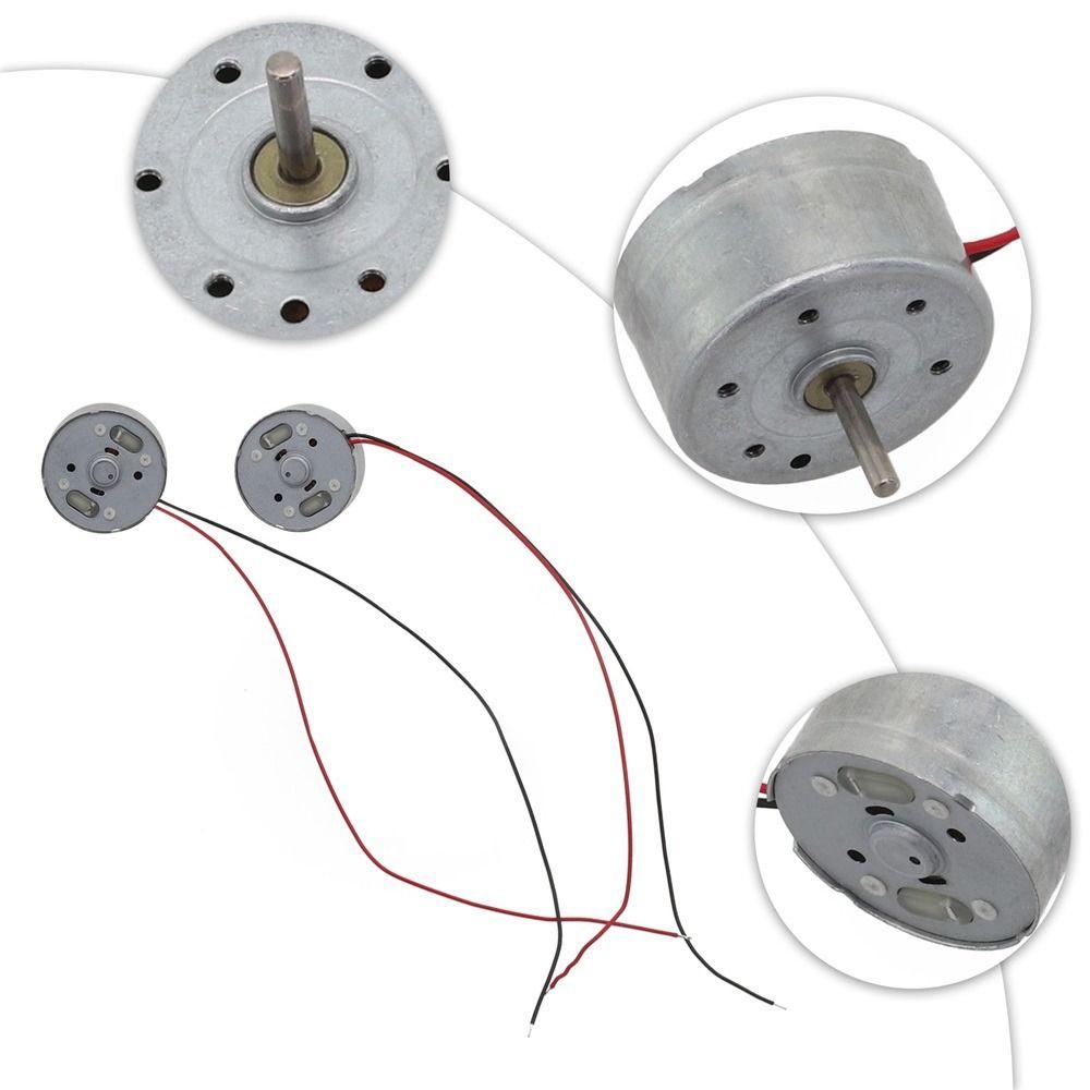 5Pcs DC 1.5V-6V RF-300 DC Motor 2Pin Brush Motor New Hanging Neck Fan Motor  for Hanging Neck Fan