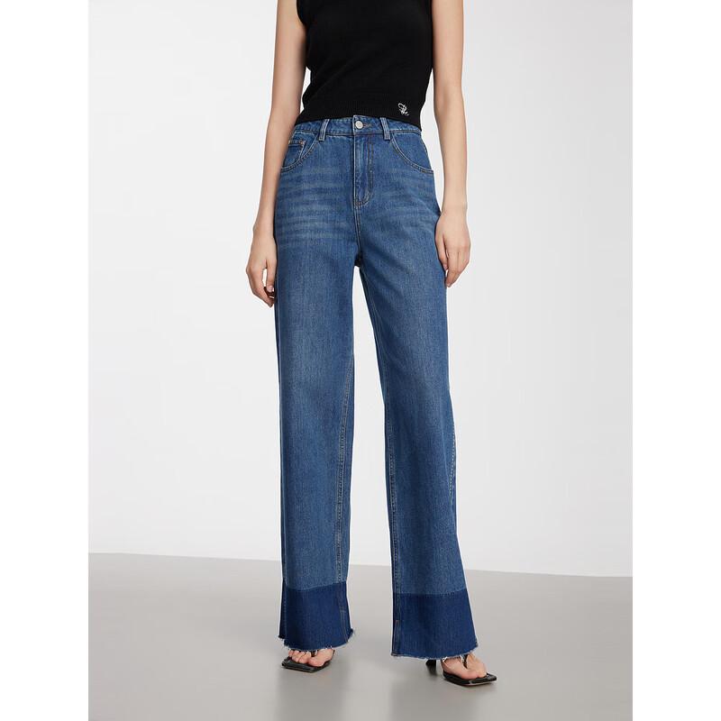 ELLE Women s French Style High-Waist Slimming Denim Jeans L