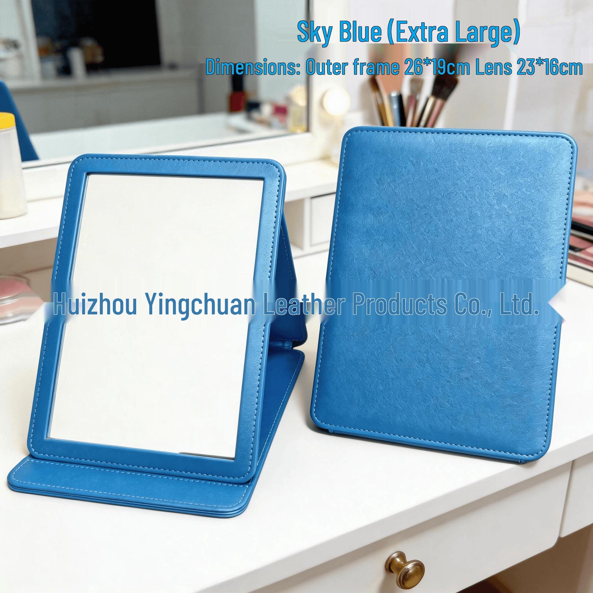 

Portable Folding Vanity Mirror - Drop-Proof Desktop Mirror for Students Small: Outer 14*10cm, Mirror 11*7cm