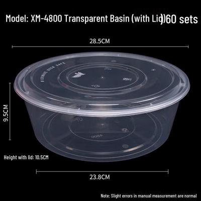 Disposable Round Plastic Food Containers