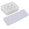 2pcs Cabochon Gem Jewelry Round Shapes for Polymer Clay Crafting Resin Epoxy Pendant Earrings