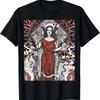 The Goddess Hecate Tarot Card Triple Wiccan Pagan Moon Witch T Shirt Vintage Washed Soft Slightly Graphic Top For Everyday Wear