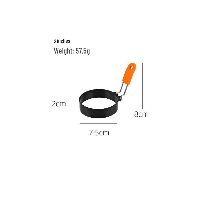 Reinforced Non-stick Stainless Steel Egg and Cake Mold for Creative Kitchen Use