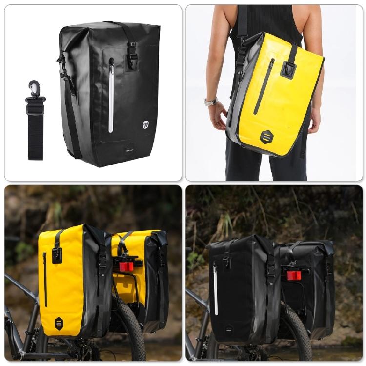 Road Bike Rear Carriers Bag Double Side Bicycles Saddles Bag 25L Large Capacity Panniers Bag for Grocery Long Trip