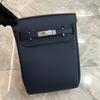 Borsa a tracolla larga intrecciata per petto in pelle di mucca Togo, zaino diagonale semplice e alla moda, strato superiore