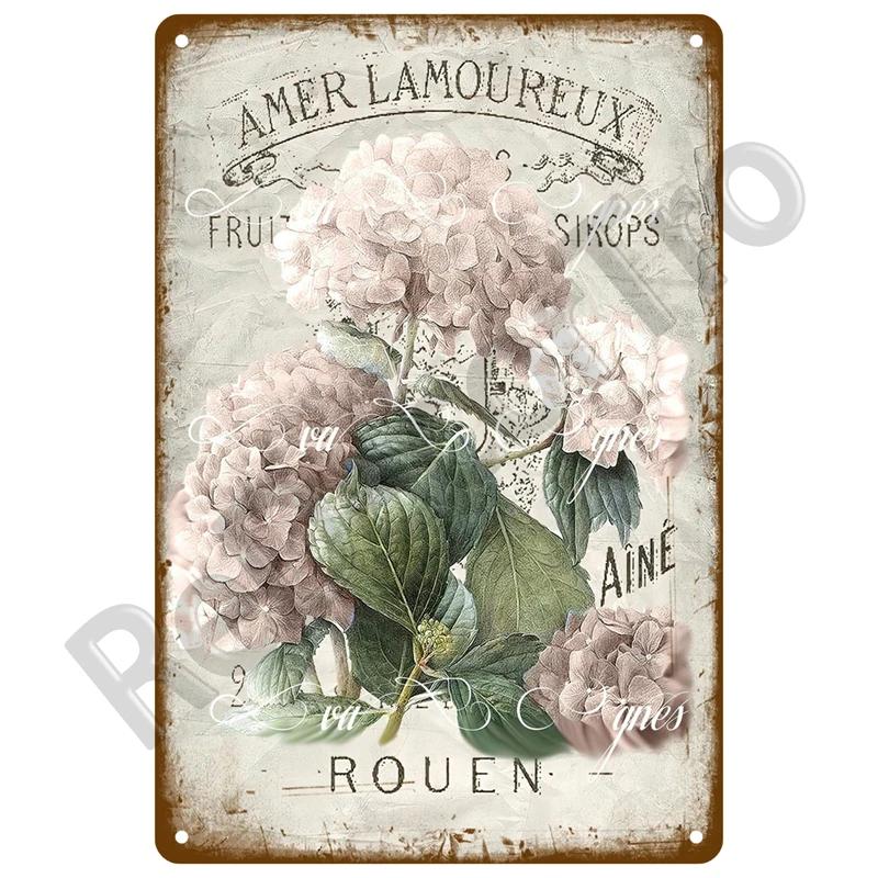 Outdoor Indoor Home Wall Decorative Plaque Plates Farm Birds Retro Tin Sign Gardening Metal Sign Vintage Metal Sign For Garden